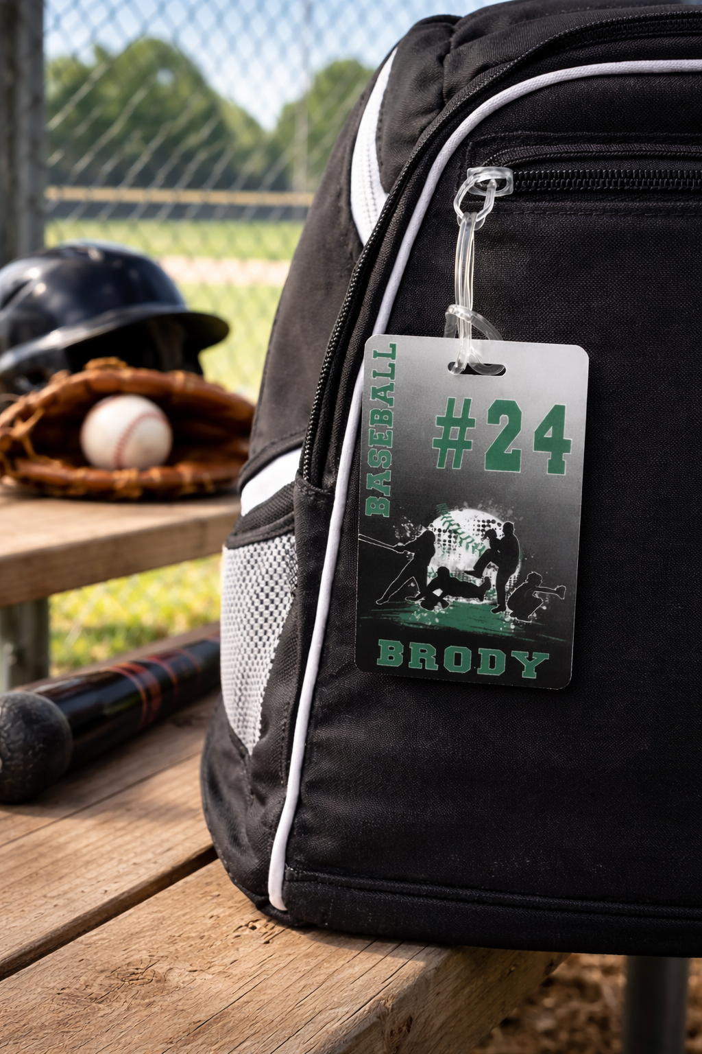 Northridge Baseball Bag Tag 1