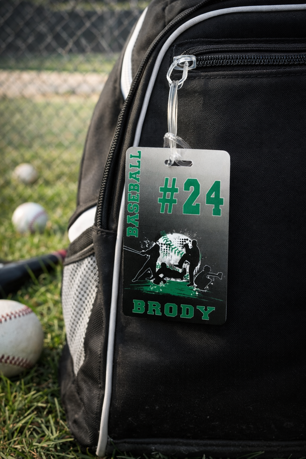 Northridge Baseball Bag Tag 1