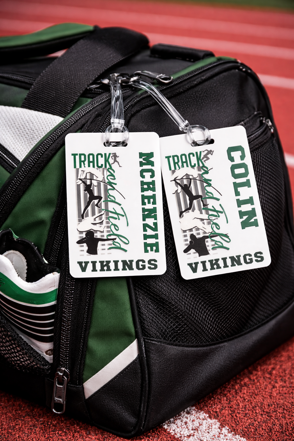 Northridge Track & Field Bag Tag Male/Female Versions