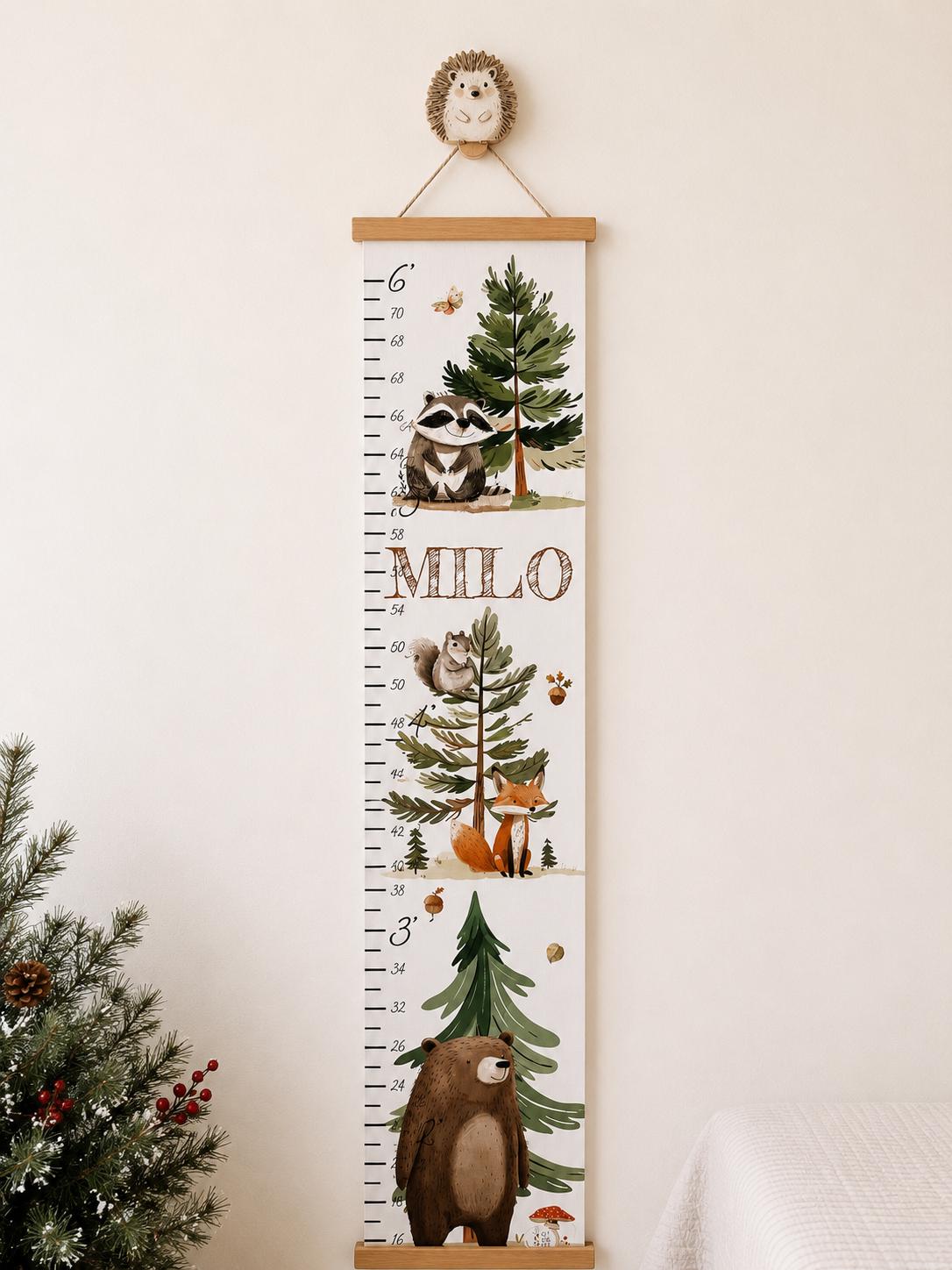 Woodland Animal Wall Hook | Nursery Wall Hook | Woodland Nursery Decor | Bear Raccoon Fox Owl | Hedgehogh Squirrel | Kids Room Decor