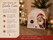 Personalized Santa Cam 6.5 inch freestanding wooden Christmas decoration