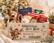 Personalized Christmas Eve Box | Christmas Eve Crate For Kids | Wooden Christmas Box | Santa Box | Family Tradition Gift | Custom Name