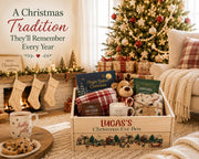 Personalized Christmas Eve Box | Wooden Christmas Eve Crate | Kids Christmas Box | Custom • Box | Family Holiday Tradition