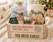 Personalized Christmas Eve Box | Santa Delivery Crate | Family Christmas Box | Wooden Christmas Eve Crate | Custom Holiday Keepsake