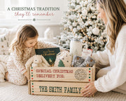 Personalized Christmas Eve Box | Santa Delivery Crate | Family Christmas Box | Wooden Christmas Eve Crate | Custom Holiday Keepsake