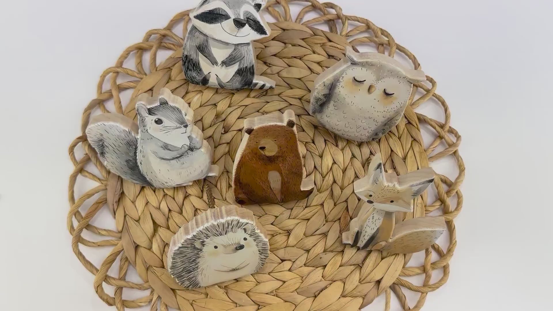 Woodland Animal Wall Hook | Nursery Wall Hook | Woodland Nursery Decor | Bear Raccoon Fox Owl | Hedgehogh Squirrel | Kids Room Decor