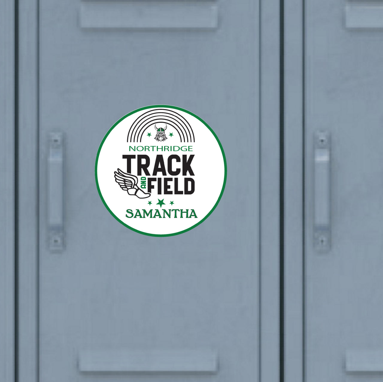 Northridge Track & Field Locker/Fridge Magnet 001
