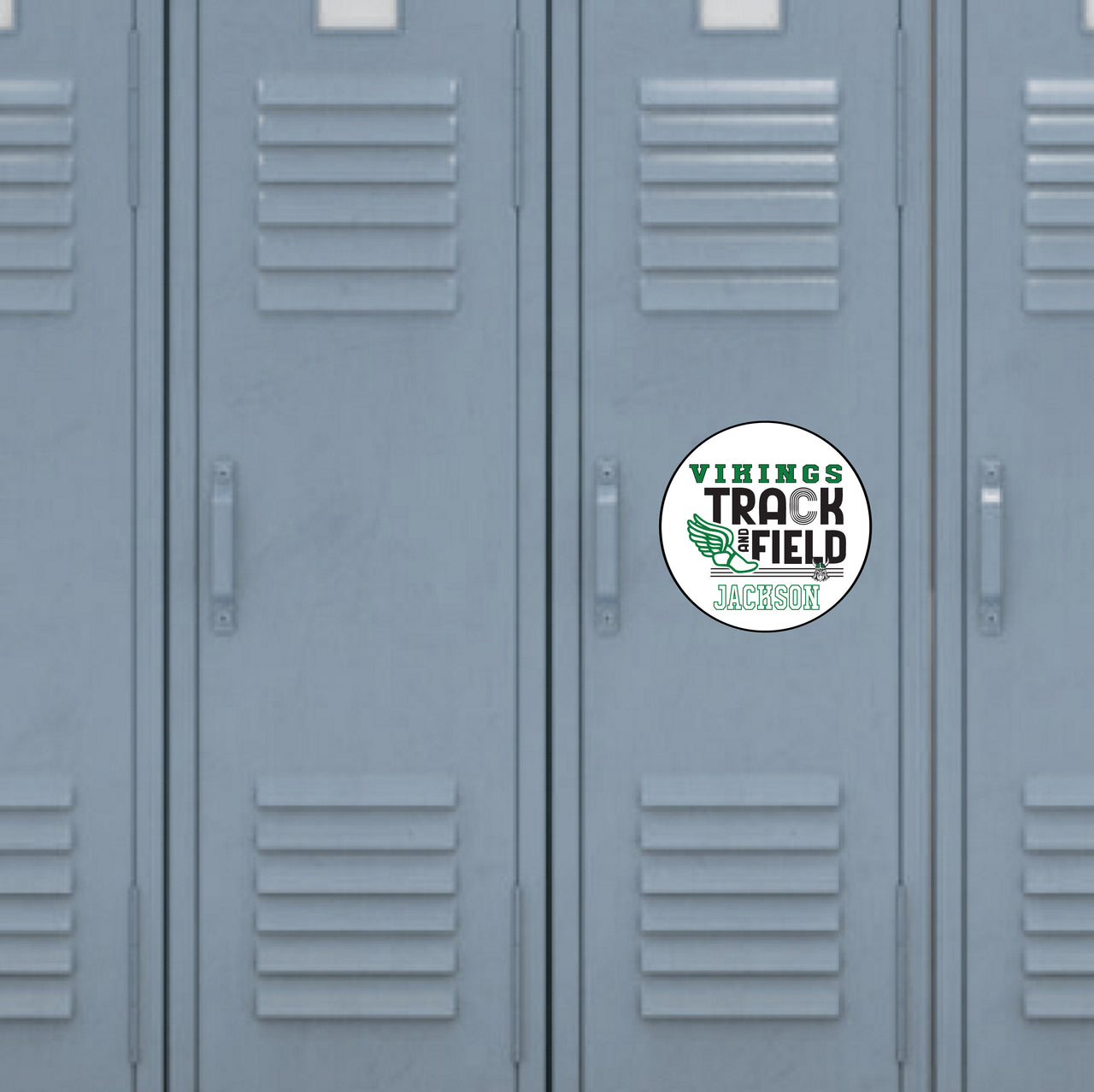 Northridge Track & Field Round  Fridge/Locker Magnet