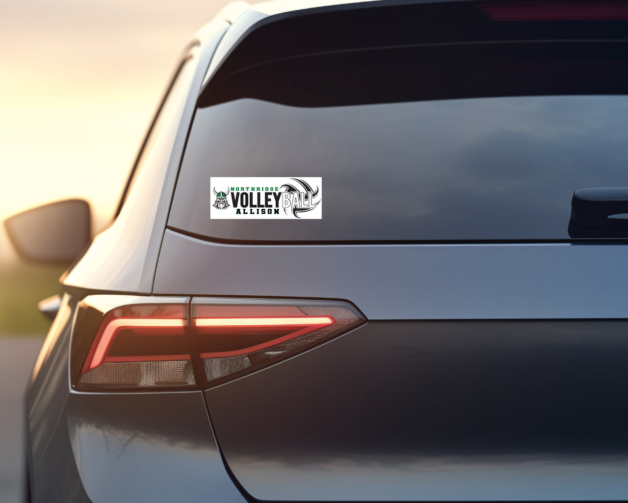 Northridge Volleyball Car Decal