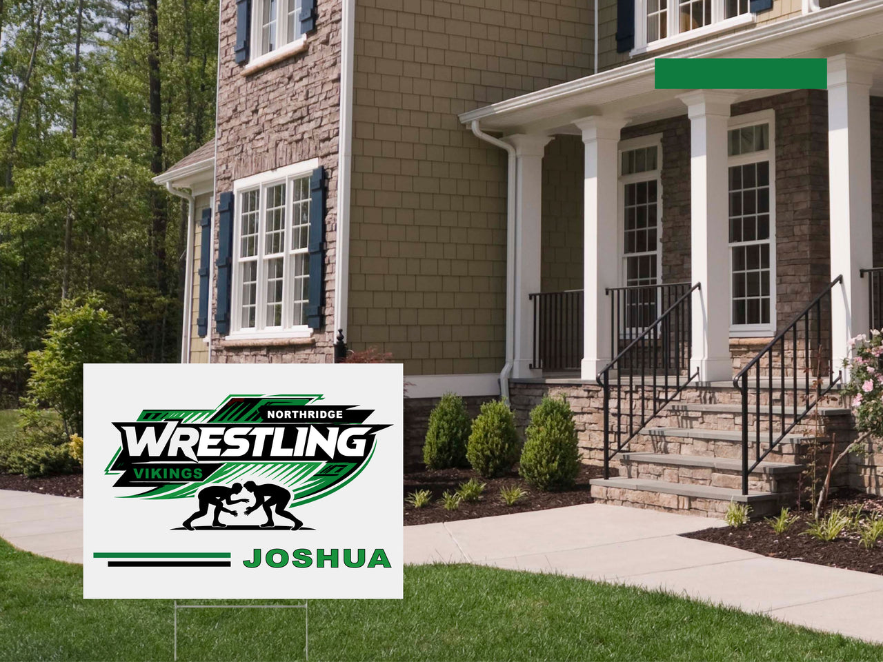 Northridge Wrestling Yard Sign 24x18 002