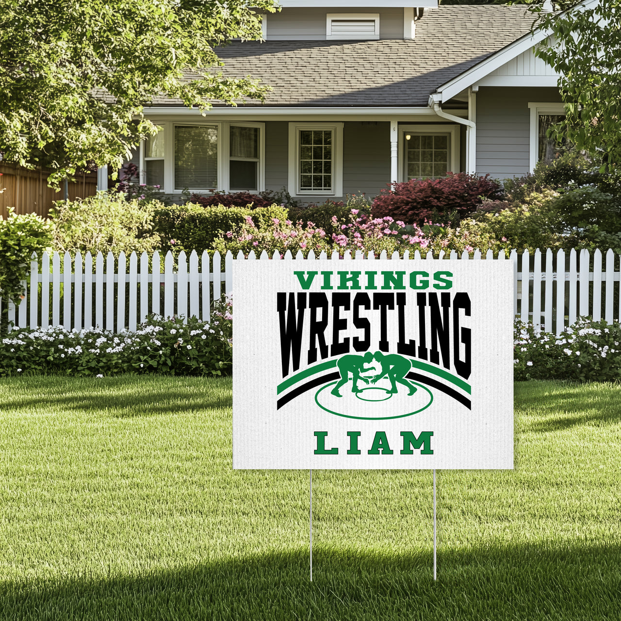 Northridge Wrestling Yard Sign 24x18 003